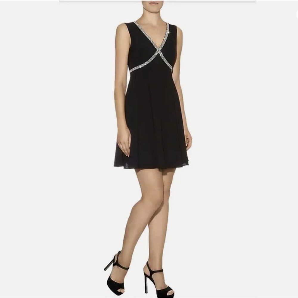 Ted Baker London Dress Womens Flare Knee Length Caylin embellished Size 1 - Picture 3 of 8
